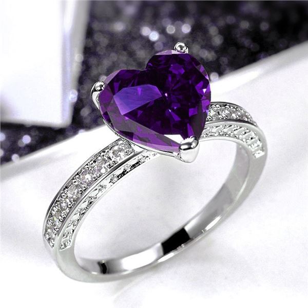 NEW SIZE 7 LADIES MICRO INLAID STYLE RING