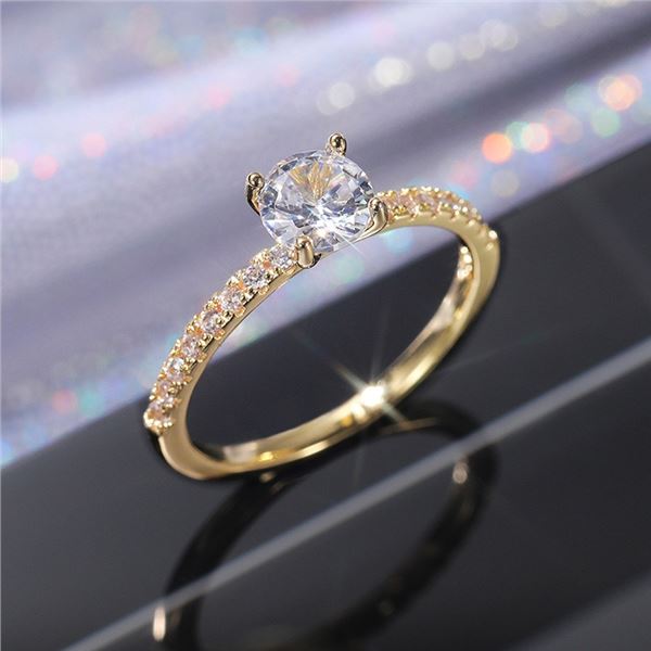 NEW SIZE 7 LADIES MICRO INLAID STYLE RING