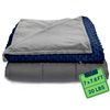 Image 1 : NEW QUILITY WEIGHTED BLANKET 20LB BLUE GREY