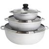 Image 1 : NEW IMUSA 3 PC CALDERO SET WITH GLASS LIDS