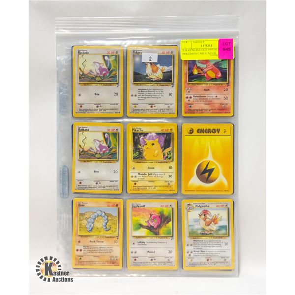 X54 GENUINE OLD 1995,96,98 POKEMON CARDS, M/NM
