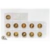 Image 2 : X11 VARIOUS YEARS CANADA PROOF FINISH $1 COINS