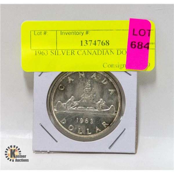 1963 SILVER CANADIAN DOLLAR