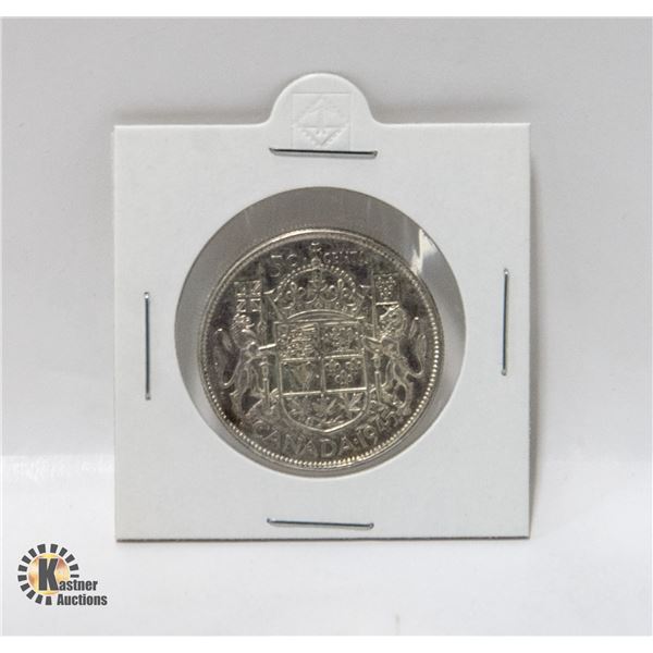 1945 SILVER CANADA 50 CENTS COIN