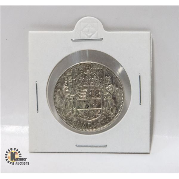 1946 SILVER CANADA 50 CENTS COIN