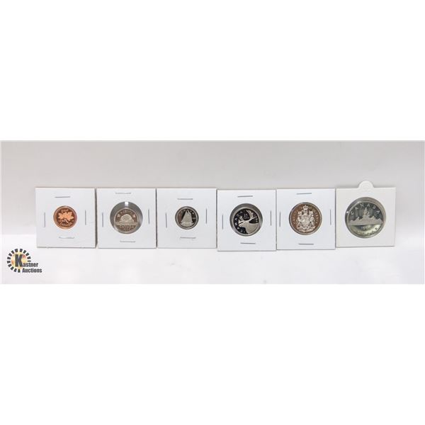 LOT OF 1986 CANADA PROOF FINISH COINS