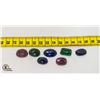 Image 1 : 98CTS NATURAL RUBY, EMERALD, SAPPHIRE, LAPIS GEMS