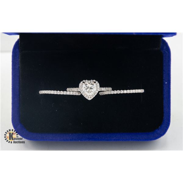#1505-1.00 CT HEART SHAPED MOISSANITE STONE VVS D