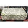 Image 1 : NEW OVERSIZED FABRIC OTTOMAN 50" X 29" X 20"