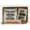 Image 1 : FLAT OF 7 VINTAGE FLEISCHMANN HO TRAIN CARS