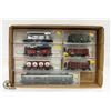 Image 1 : FLAT OF 7 VINTAGE FLEISCHMANN HO TRAIN CARS