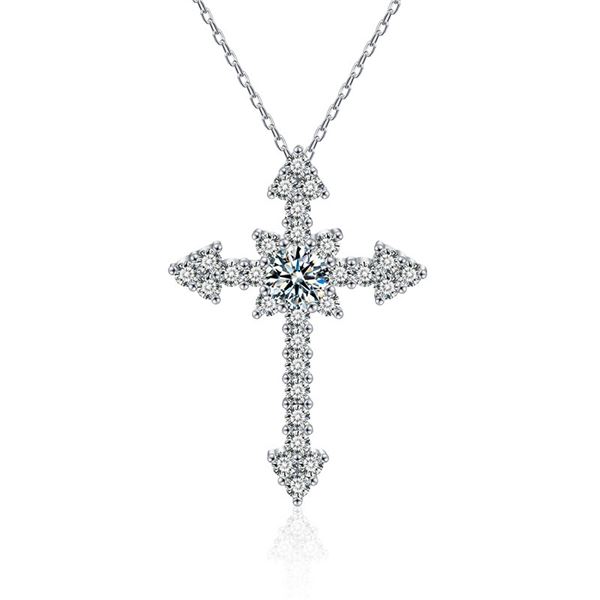 0.5 CT GRA CERTIFIED FULL INLAID CROSS BRILLIANT