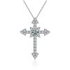 Image 1 : 0.5 CT GRA CERTIFIED FULL INLAID CROSS BRILLIANT