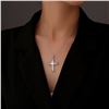 Image 2 : 1 CT GRA CERTIFIED FULL INLAID CROSS BRILLIANT