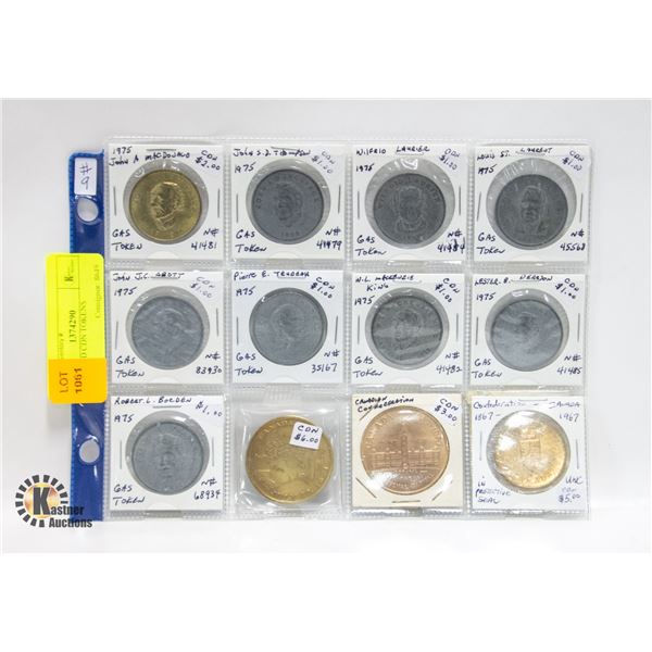 ASSORTED CANADIAN TOKENS