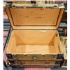 Image 2 : OLD WOODEN TRUNK 34" X 24" X 22"