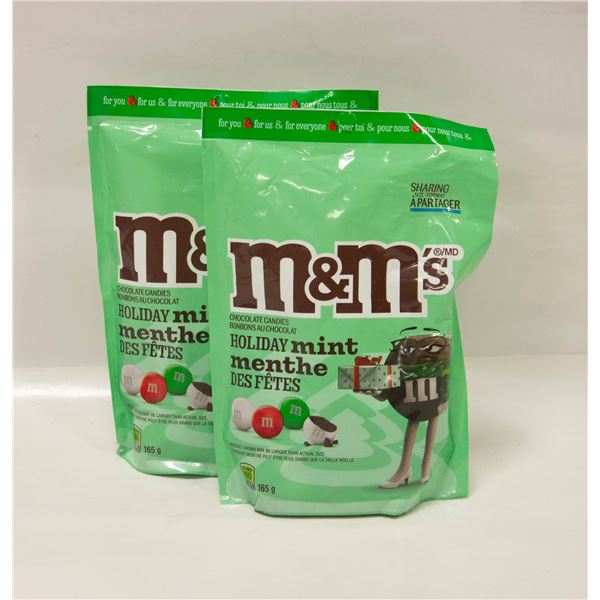 NEW 2 M&M'S MINT CHOCOLATE 165GM