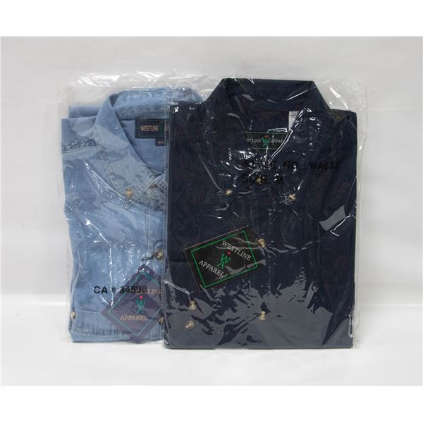 NEW MEN'S SHIRTS 1 DENIM 1NAVY SIZE M