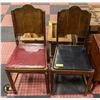 Image 1 : PAIR OF ANTIQUE WOODEN CHAIRS