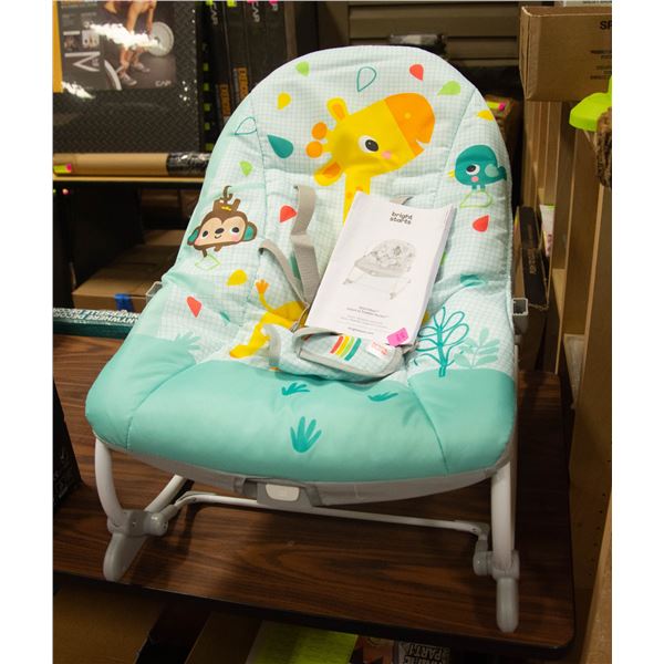 NEW BRIGHT START WILD VIBES INFANT-TODDLER ROCKER