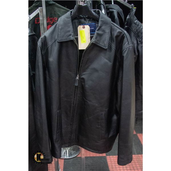 LARGE MENS GENUINE LEATHER CROFT & BARROW JACKET