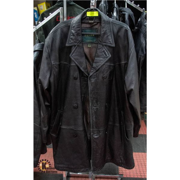 DANIER MENS LEATHER SIZE L COAT-ESTATE