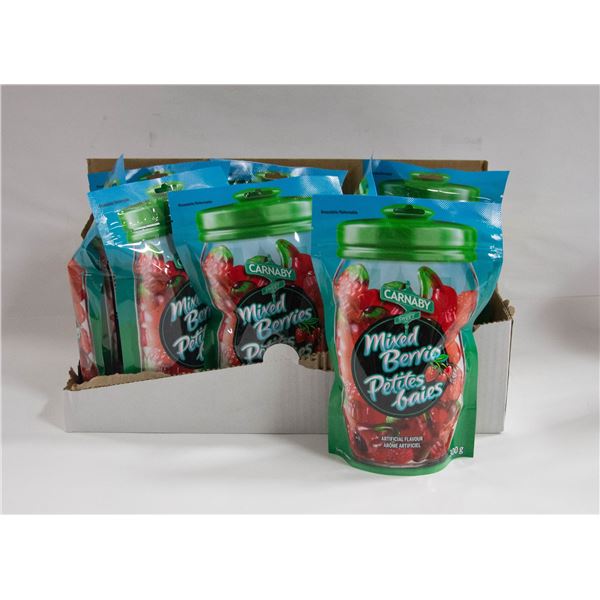 NEW CASE OF CARNABY MIXED BERRIES GUMMY CANDIES