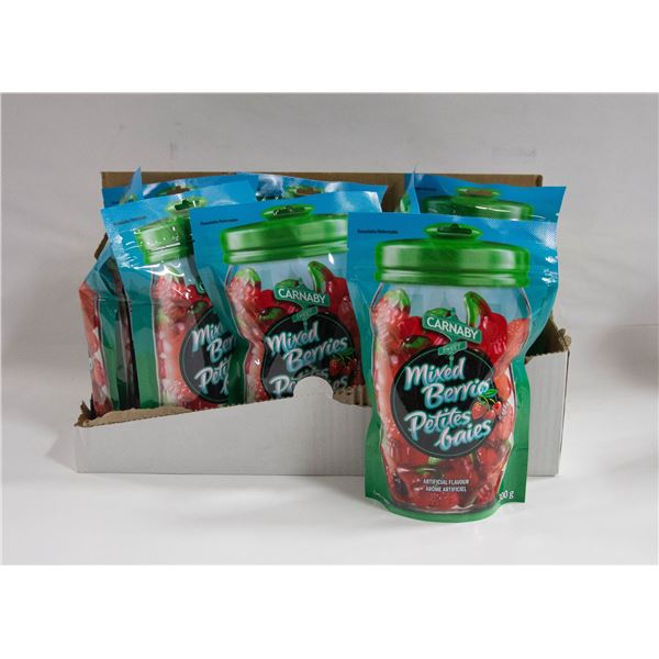 NEW CASE OF CARNABY MIXED BERRIES GUMMY CANDIES