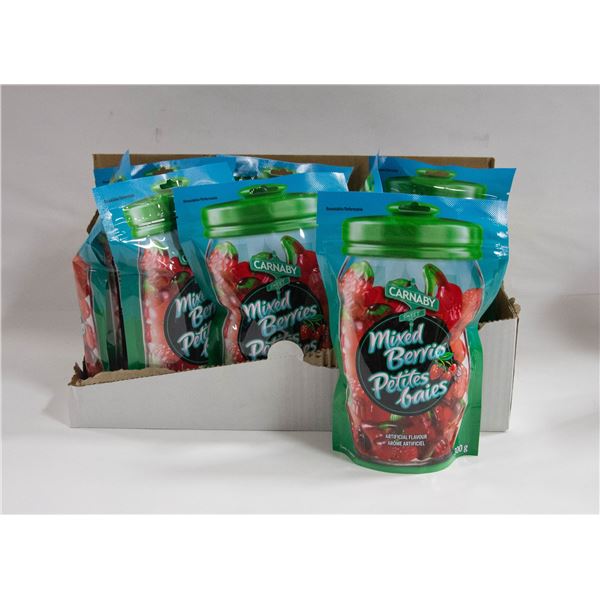 NEW CASE OF CARNABY MIXED BERRIES GUMMY CANDIES