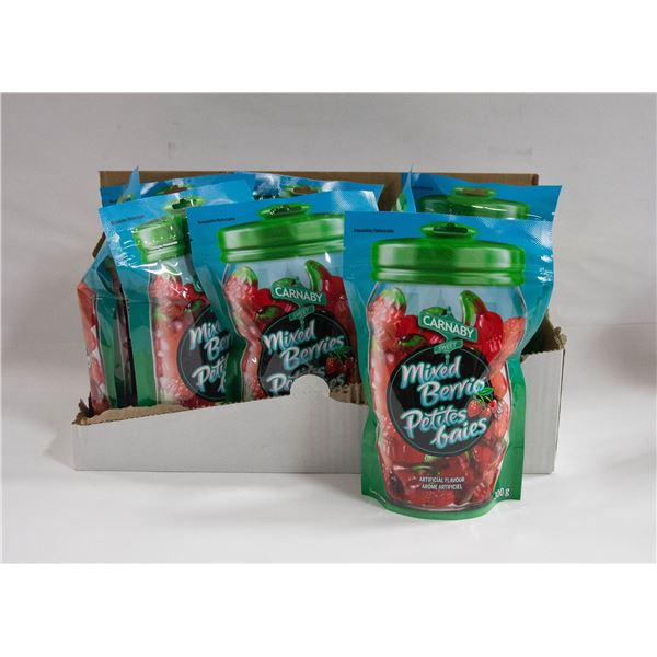 NEW CASE OF CARNABY MIXED BERRIES GUMMY CANDIES