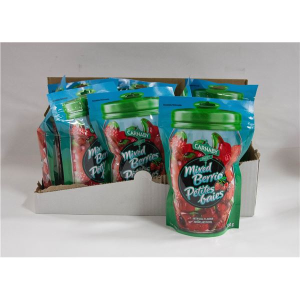 NEW CASE OF CARNABY MIXED BERRIES GUMMY CANDIES