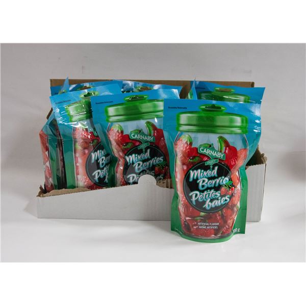 NEW CASE OF CARNABY MIXED BERRIES GUMMY CANDIES