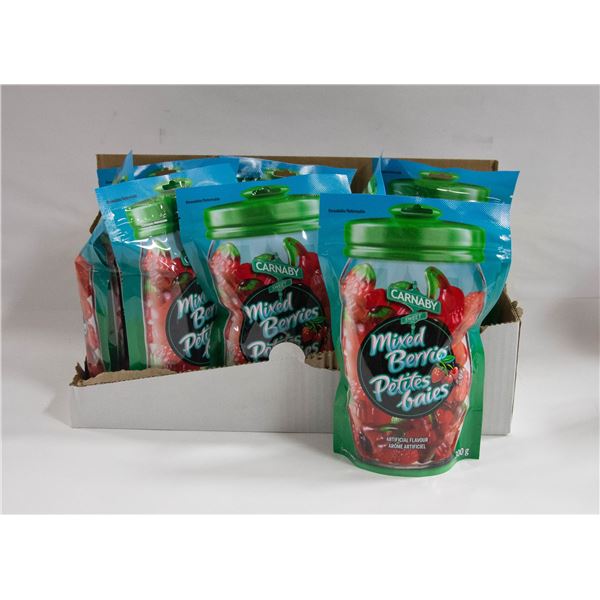 NEW CASE OF CARNABY MIXED BERRIES GUMMY CANDIES