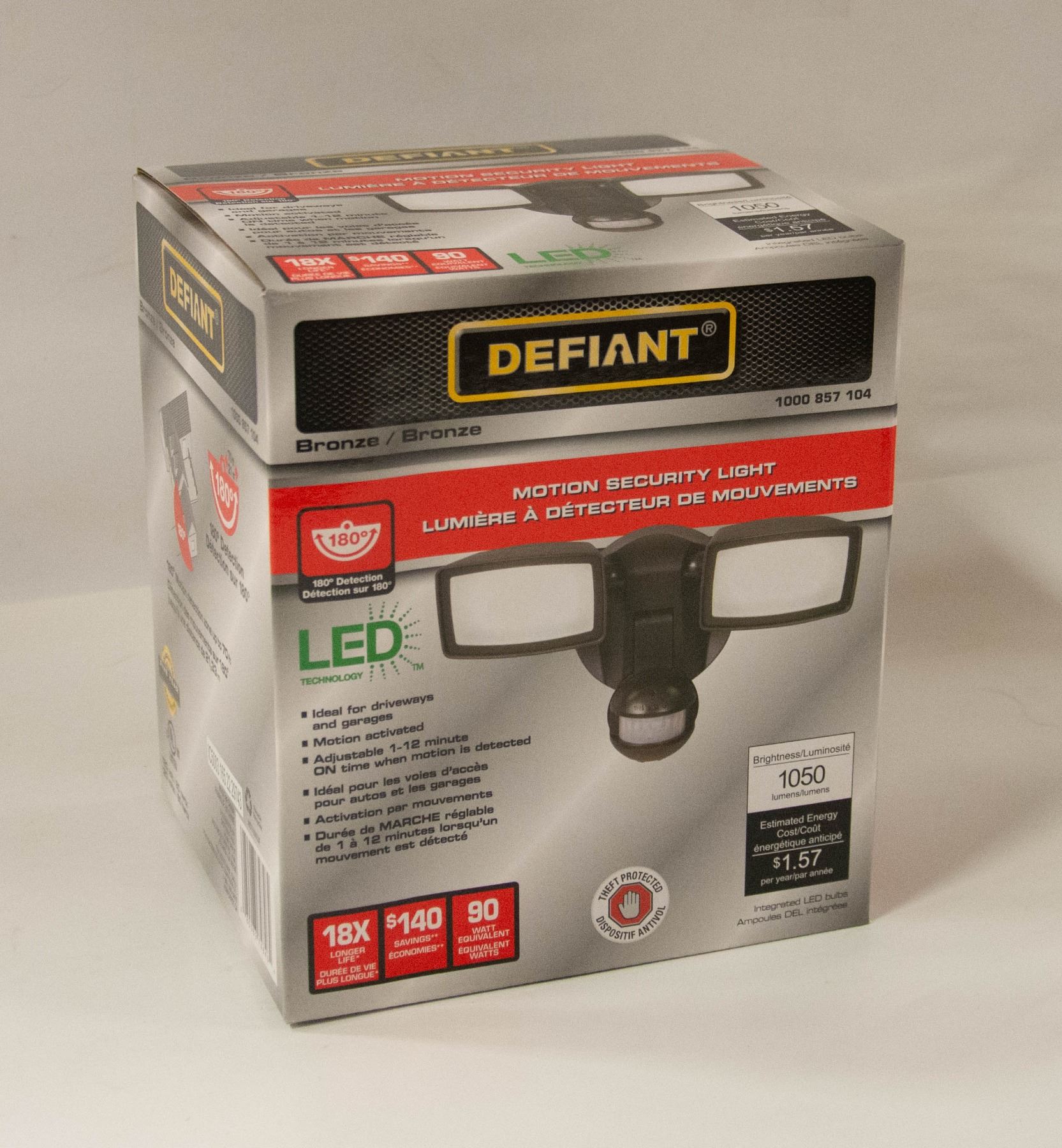 Defiant Camera Light NEW DEFIANT MOTION SECURITY LIGHT - BRONZE