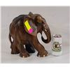 Image 1 : NOVICA SOLID LARGE TEAK WOOD ELEPHANT SCULPTURE