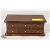 Image 1 : ESTATE WOODEN JEWELRY BOX WITH ESTATE JEWELRY