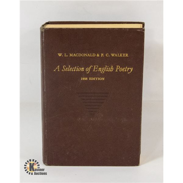 VINTAGE 1938 "A SELECTION OF ENGLISH