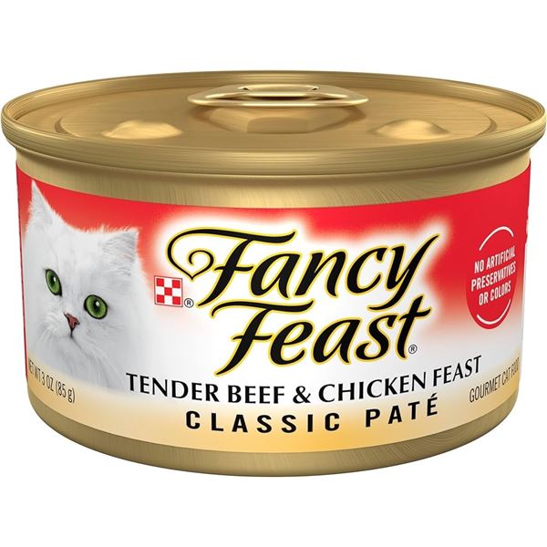 NEW 24 X 85G PURINA FANCY FEAST CLASSIC CHICKEN