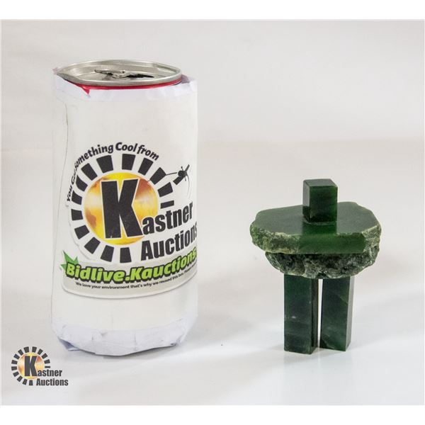 GENUINE GEMSTONE INUKSHUK GREEN GEMSTONES