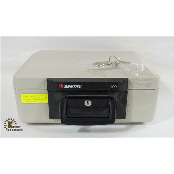 SENTRY 1100 FIREPROOF LOCK BOX