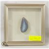 Image 1 : FRAMED AGATE STONE SLICE IN SHADOW