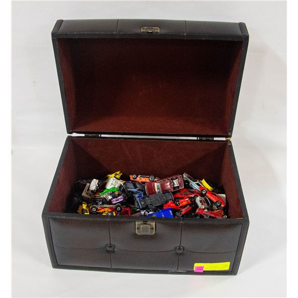 CHEST FULL OF OVER 100 VINTAGE ESTATE DIE CAST