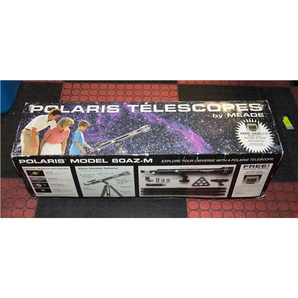 POLARIS TELESCOPE MODEL 60AZ-M @ 700MM W/ TRIPOD