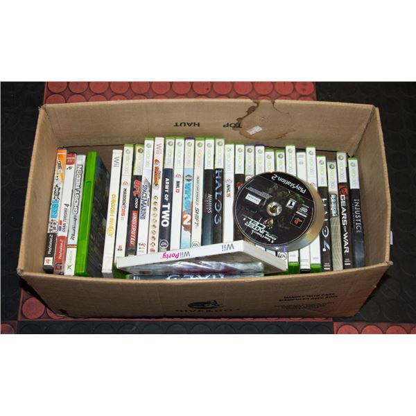 BOX OF VIDEO GAMES