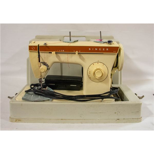 VINTAGE SEWING MACHINE - WITH COVER