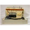 Image 1 : VINTAGE SEWING MACHINE - WITH COVER