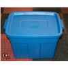 Image 1 : NEW RUBBERMAID 68 LITRE ROUGHNECK TOTE WITH LID
