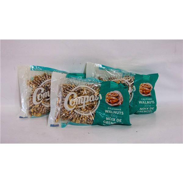 3 CALIFORNIA WALNUT PACKS 300 GRAM BAGS BB 6/24