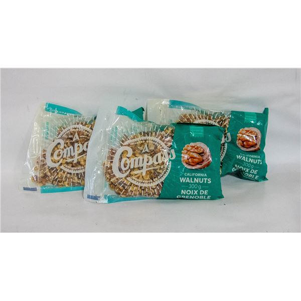 3 CALIFORNIA WALNUT PACKS 300 GRAM BAGS BB 6/24