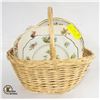 Image 1 : BASKET OF ESTATE COLLECTABLE SERVING PLATES